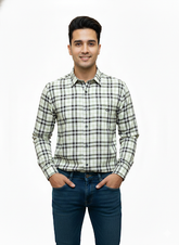Premium Men’s Regular Fit Checkered Casual Shirt