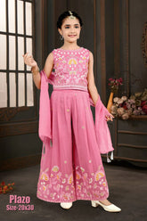 Girls Party Wear Plazo Set – Elegant & Stylish