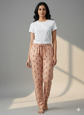 Premium Hosiery Cotton Printed Lowers for Women