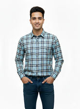 Premium Men’s Regular Fit Checkered Casual Shirt