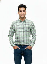 Premium Men’s Regular Fit Checkered Casual Shirt