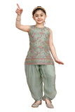 Exquisite Sage Green Embroidered Patiala Kurta Set