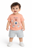 Boys “Be Cool” Cotton T-Shirt & Shorts Set